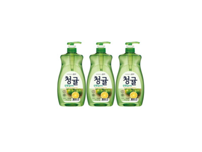 참그린 청귤 1kg 용기 3개입 라이온코리아 주방세제