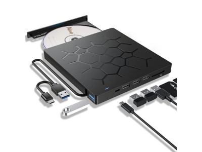 7in1 USB 3.0 A C타입 외장 ODD CD DVD롬 레코더 ED02