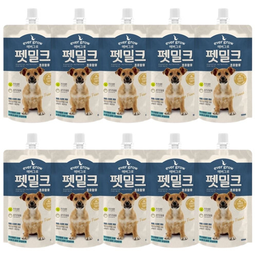 강아지 펫밀크 150ml 10P 반려견 장건강 우유 초유