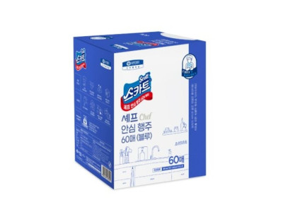 안심 빨아쓰는 행주 60매 1카톤 블루 위생행주 42359