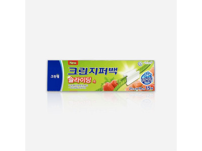 크린 슬라이딩 지퍼백 (중형) 21x19 15매