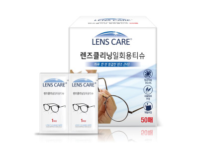 일회용 안경클리너 렌즈클리너 스마트폰클리너 50매