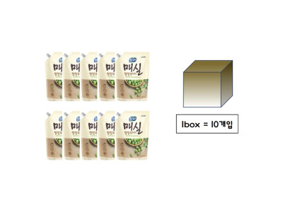 참그린 주방세제 매실1kg 리필용 1box(10입)