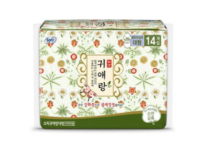 쏘피 귀애랑 생리대 대형 14입x4개