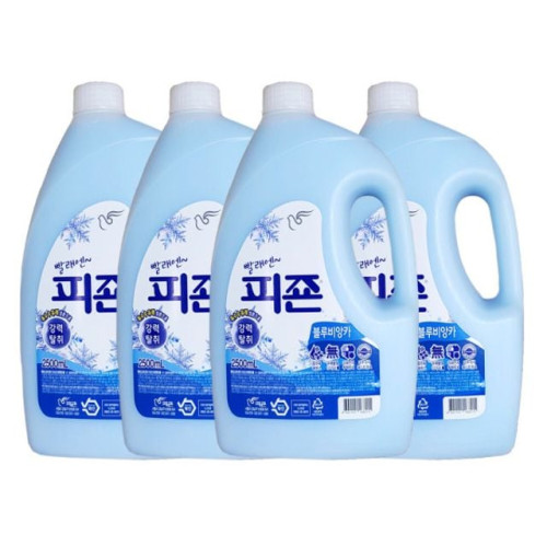 피죤 섬유유연제 블루비앙카(용기) 2500ml 4개
