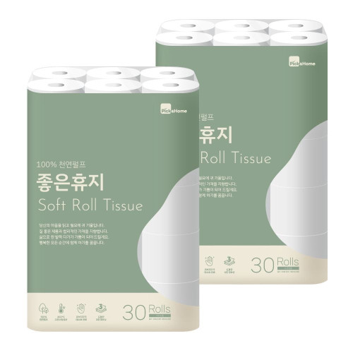 1+1화장지 30m화장지 30미터 두루마리휴지 3겹두루마리화장지