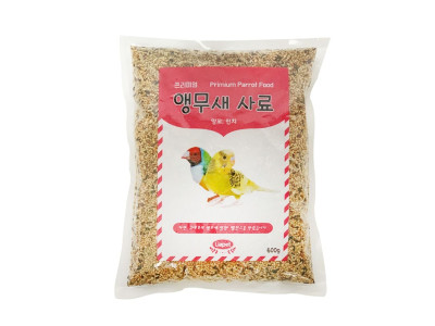 리아펫 잉꼬 핀치 앵무새 먹이 600g 새 사료 모이 밥