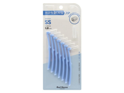 우일 덴탈치간칫솔L형 7P SS 0.8mm-9301