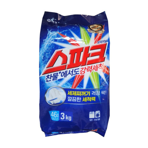 스파크 세탁세제 3kg 리필
