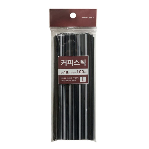 민광 커피스틱18cm(L) 100개입 커피막대 커피빨대
