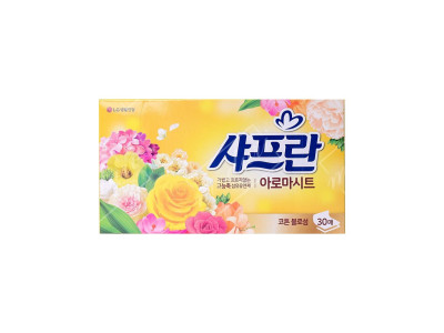 샤프란 아로마시트 코튼블로섬 티슈형 섬유유연제 30