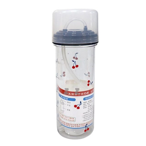 실리콘 빨대물병(체리) 650ml 운동물병 병원물병