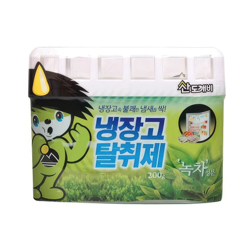 녹차 김치 음식 반찬 냄새 제거제 냉장고 탈취제 200g 야채실 생선 악취
