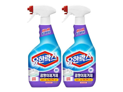 유한락스 곰팡이제거용 세정제 600ml 1+1 구성