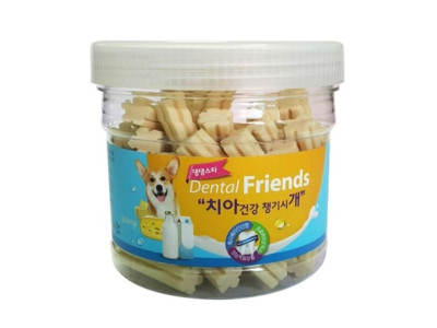 댕댕스타 강아지간식 덴탈 프랜드 300g(밀크 치즈)