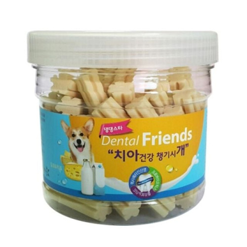 댕댕스타 강아지간식 덴탈 프랜드 300g(밀크 치즈)