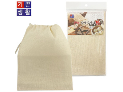 진짜 삼베주머니(대 27x32) 천연 면보자기 한약 면포