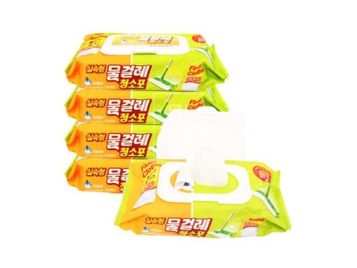 물걸레청소포(실속)중 30매 30x20 일회용 물티슈 캡형