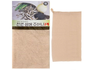 삼베국물주머니_대 2개 다시백 다용도주머니 멸치국물