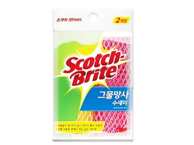 3M그물망사수세미2P_망사