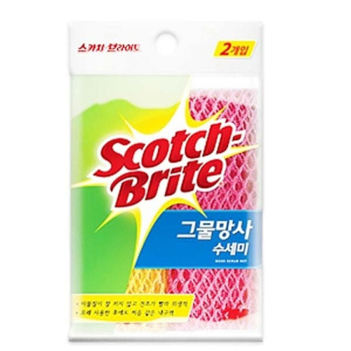 3M그물망사수세미2P_망사