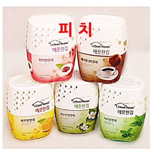 클린하우스방향제 피치향 2개 냄새제거제