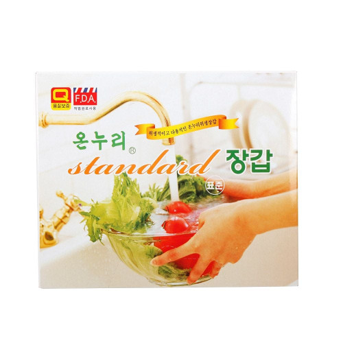 온누리 스텐다드장갑 50매 위생장갑 일회용품 비닐