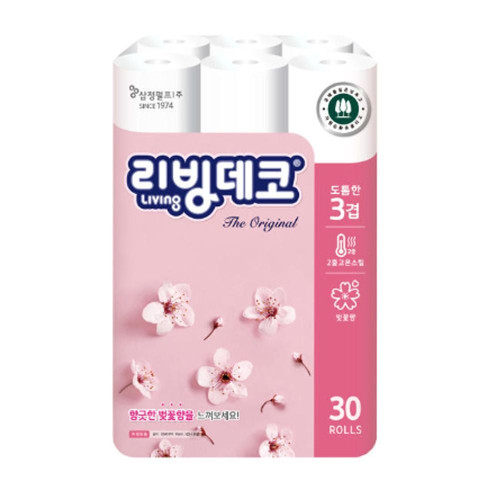 무형광리빙롤휴지30개입(리빙데코)
