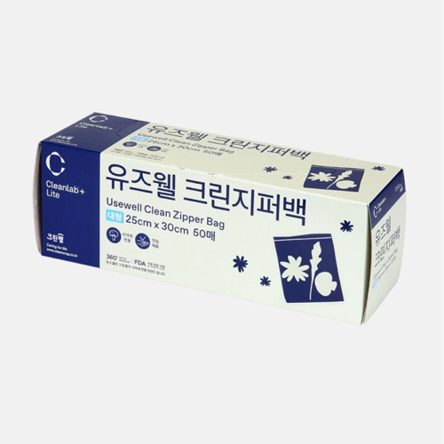 (크린랲) 지퍼백 알뜰 25cm x 30cm (50매)