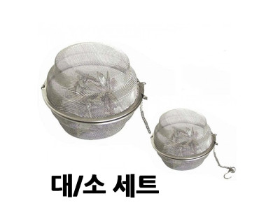 스텐멸치다시망 대소세트 멸치국물내기