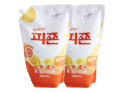 피죤 섬유유연제 1600ml + 1600ml 리필 옐로미모사