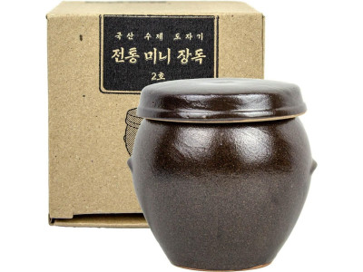 국산 수제도자기 전통 미니장독대 2호