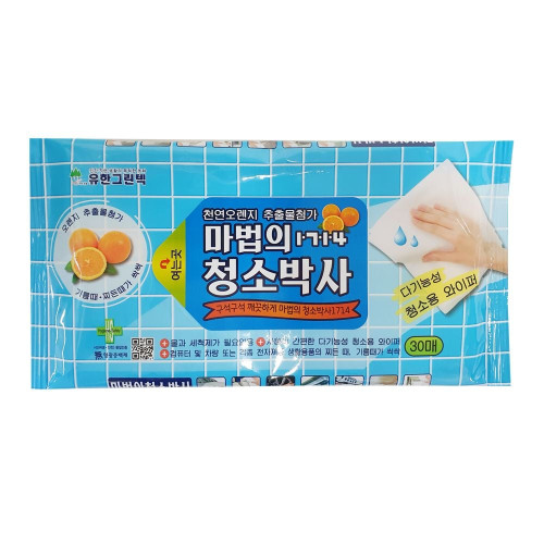 마법의 청소박사 기름때 찌든때 완벽제거 30매 x 1개