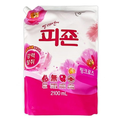 핑크로즈 섬유유연제 2100ml 강력탈취 세탁헹굼세제