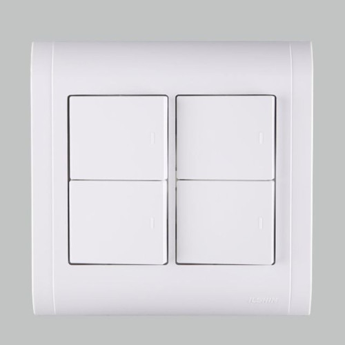 전기용품 스위치 미르 와이드 중 4구1로 121x120mm