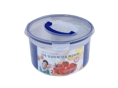 쿨맥시2 원형밀폐용기(손잡이)2L