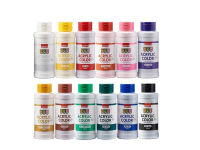 딩동댕 아크릴물감 200ml 검정 동아