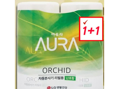 엘지 자동분사기 리필세트 꽃향 난초향 1+1