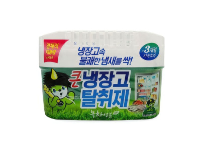 녹차 큰냉장고 탈취제 김치 냄새 악취 제거제 3개월 420g 생선 야채실