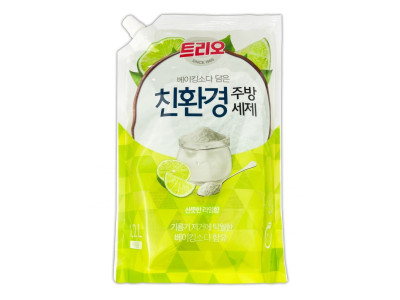 트리오 베이킹소다 담은 친환경 주방세제 라임향 1.2L