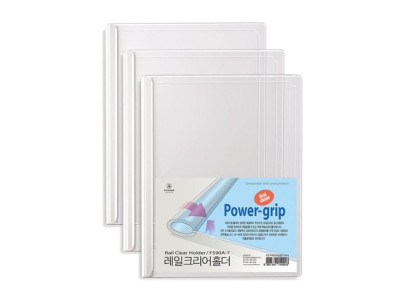 보급형 둥근 쫄대 화일 A4 10개 팩 고투명 F590A-7