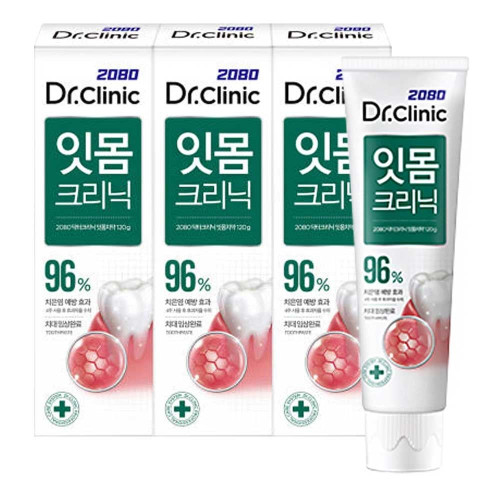 2080 닥터크리닉 잇몸치약 120gx3입