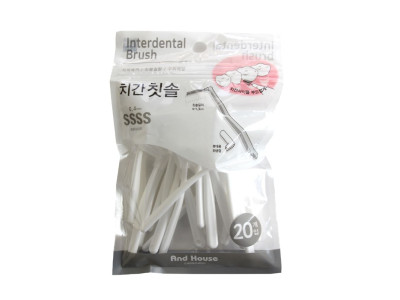 덴탈 프리미엄 치간칫솔 L형 20P (SSSS) 0.4mm