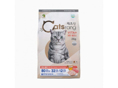 뉴캐츠랑 비타플러스 닭고기와참치 2kg 고양이 사료