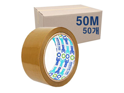 우림 OPP 박스 테이프 황색(미색) 50mmX50M 1박스