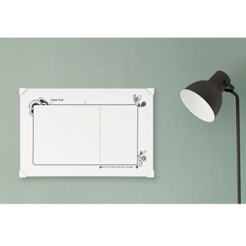 노프레임 화이트 보드 주간 체크포인트(60cm x 40cm)