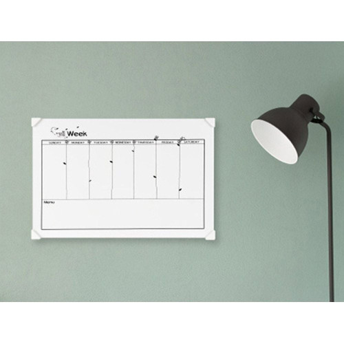 노프레임 화이트 보드 주간 계획표(70cm x 50cm)
