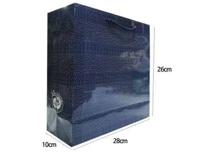 동성 쇼핑백 청색 가로28X세로26X폭10cm 4호-04