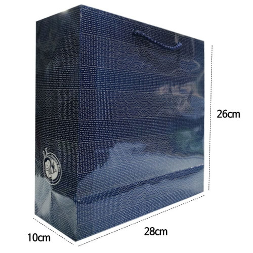 동성 쇼핑백 청색 가로28X세로26X폭10cm 4호-04