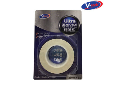 브이텍 VT-061 울트라 종이양면 양면테이프 25mmx8M